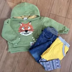 男の子　冬服　まとめ売り　90〜100 キャンプ　保育園　トレーナー　ズボン