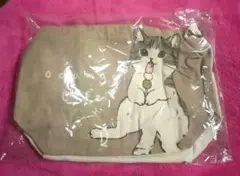 ミニトートバッグ　ショルダー　猫　お団子