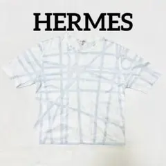 HERMES リボン柄 半袖 Tシャツ ホワイト Lサイズのサムネイル