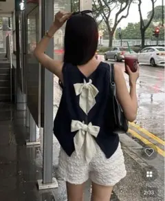 nugu ノースリーブ　ニット