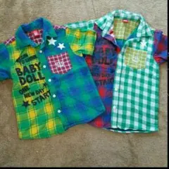 ベビードール　チェックシャツ　セット