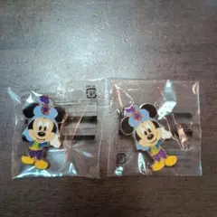 ミッキーマウス ピンバッジ 2個セット