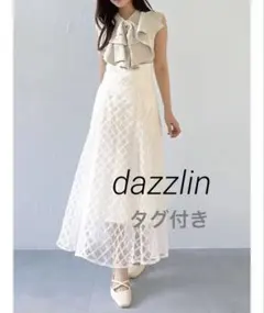 dazzlin チェックチュールコルセットスカート