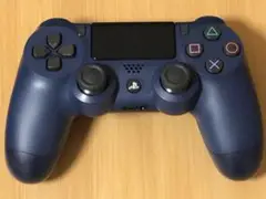【美品】ソニー PS4 DualShock4 コントローラー ミッドナイトブルー