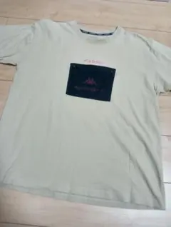 Kappa Y2K Tech メッシュ ポケット Tシャツ ベージュ Lサイズ