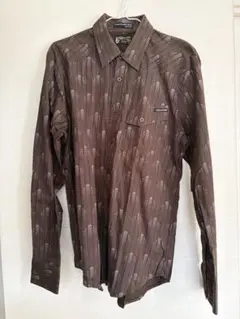 VOLCOM ブラウンパターン長袖シャツのサムネイル