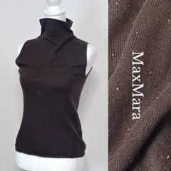 美品✨日本限定品 最高級 MaxMara スタッズ シルクカシミヤ トップスのサムネイル