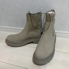 リブニットソックスブーツ