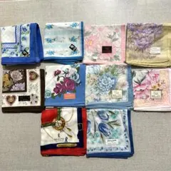 未使用品　ハンカチ　10枚まとめ　ロベルタ　ピエールカルダン　ノーブランド