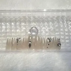 ワンホン キラキラ シンプル ネイルチップ