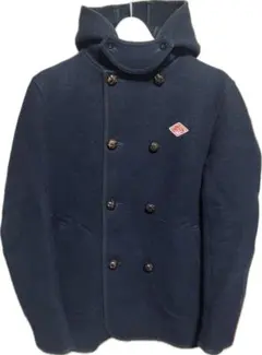 DANTON ダントン　フード付きくるみ釦コート　サイズ42 ネイビー