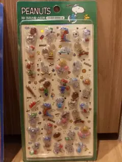 最終価格 韓国限定 スヌーピー3Dクリスタルシール ボンボンドロップ うるちゅる