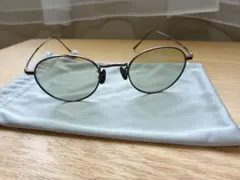 JINS オーバル型 ブラックサングラス