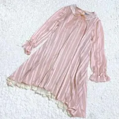 【axes femme kawaii】レース　ピンクワンピース パールデザイン