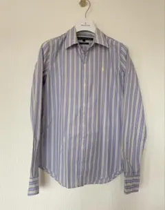 美品✨RALPH LAUREN SPORT青と黄色ストライプシャツ