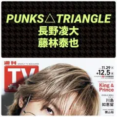 PUNKS△TRIANGLE 切り抜き 週刊TVガイド12/5号