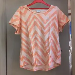 PUMA オレンジ ジグザグ Tシャツ 半袖