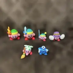 星のカービィ ミニフィギュア6個（中古品）