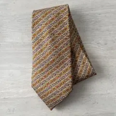 HERMES 幾何学模様 シルクネクタイ