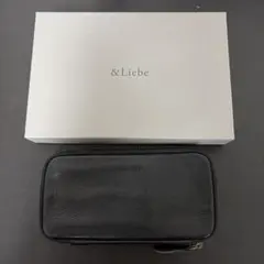 &Liebe ペンケース ブラック 3本差し 黒