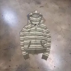 archive y2k OLD GAP striped zip foodie