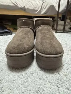 厚底ムートンブーツ ブラウン
