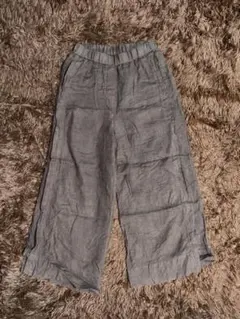 00's vintage 絹 コットンパンツ ワイド ストレート パンツ