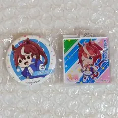 ウマ娘 トウカイテイオー キーホルダー 缶バッジ