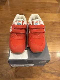 New Balance 574 赤 16.5cmマジックテープ