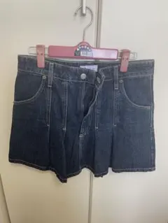 ZARA ダークデニム プリーツスカート S