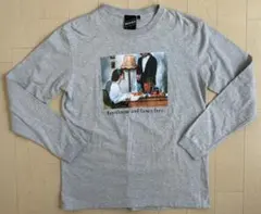 ビームスT 長袖 Tシャツ ロンT メンズ Lサイズ グレー フロントプリント