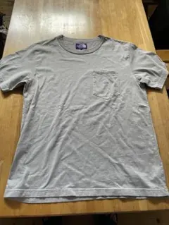 定番　ノースフェイスパープルレーベル　グレー Tシャツ L