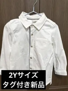 ETTOI ホワイト長袖シャツ