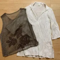 【超美品・セット売り】白シャツとベストのセット