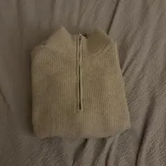 スフレヤーンハーフジップセーター