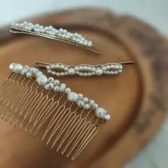 Ane moneパール装飾ヘアコーム