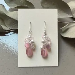 No.15　小枝アクセサリー　大人向け　上品　結婚式　プレゼント　パール