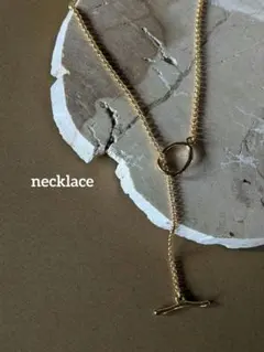 変形マンテル＆ロール（細）チェーンゴールドサージカルステンレスチェーンネックレス