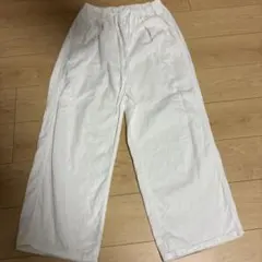 メンズ ワイドパンツ ホワイト Mサイズのサムネイル