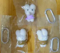 【3点セット】 beco+81 しりみみうさぎ フィギュアマスコット ガチャ
