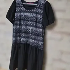 DOLLY GIRL♡レース切り替え 半袖ワンピースのサムネイル