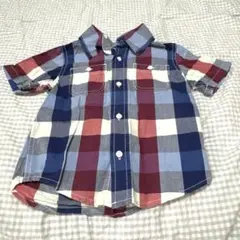 babyGap 半袖チェックシャツ 100cm