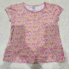 ​ユニクロ リバティ 花柄 Tシャツ 120 UT LIBERTY 半袖 女の子のサムネイル