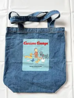 おさるのジョージ デニムトート 匿名・即日発送いたします^_^のサムネイル