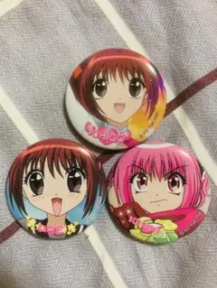 しゅごキャラ！ まるくじ限定 缶バッジ 日奈森あむ＆藤咲なでしこ