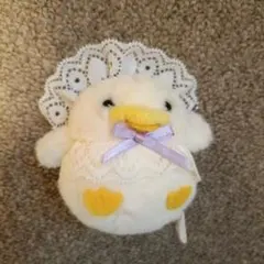アヒルの赤ちゃんぬいぐるみ　パープル　（カプセルトイ）