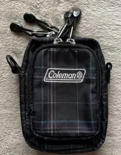 Coleman ミニポーチ　チェック柄　未使用品