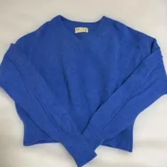 【美品】ナノユニバース　ブルー　ニット