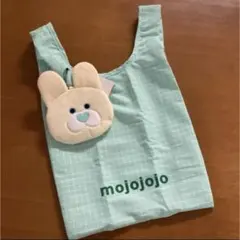 LOWRYS FARM mojojojo ポーチつきエコバッグ 白うさぎのサムネイル