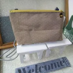 Z7.311❤️畳縁 軽い横型ショルダー ポーチ マルチケース 畳ヘリ